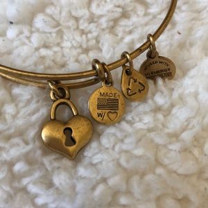 ALEX AND ANI HEART LOCK BRACELET